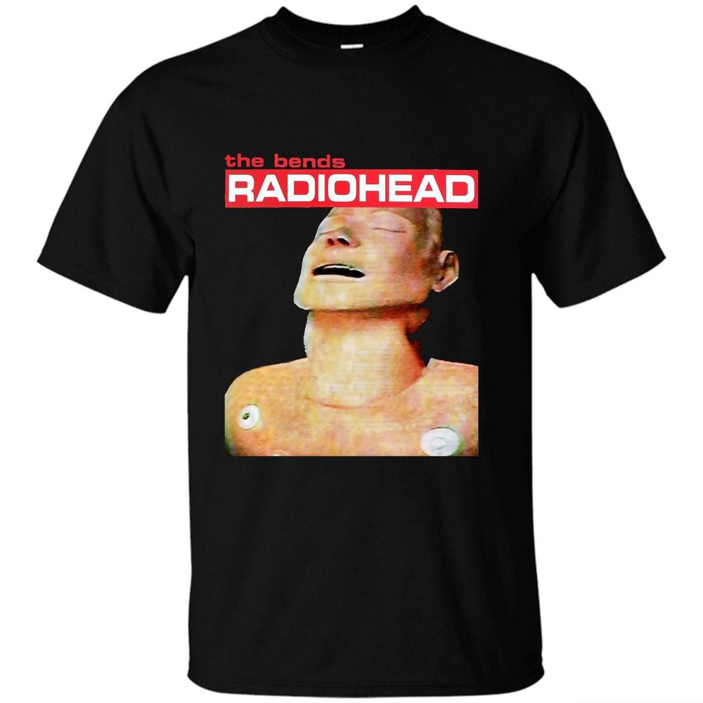 Radiohead The Bends Logo Basic T-Shirt Rock Band Shirt